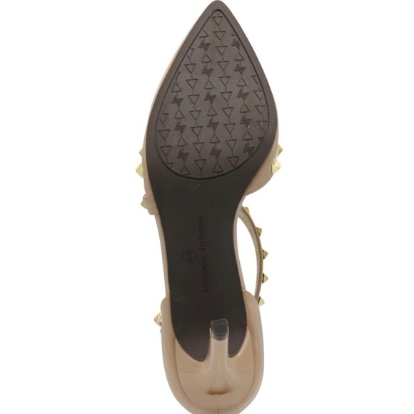 Nude Heels Newly Stud d'Orsay Pumps size 7.5 height 3” - Picture 2 of 8